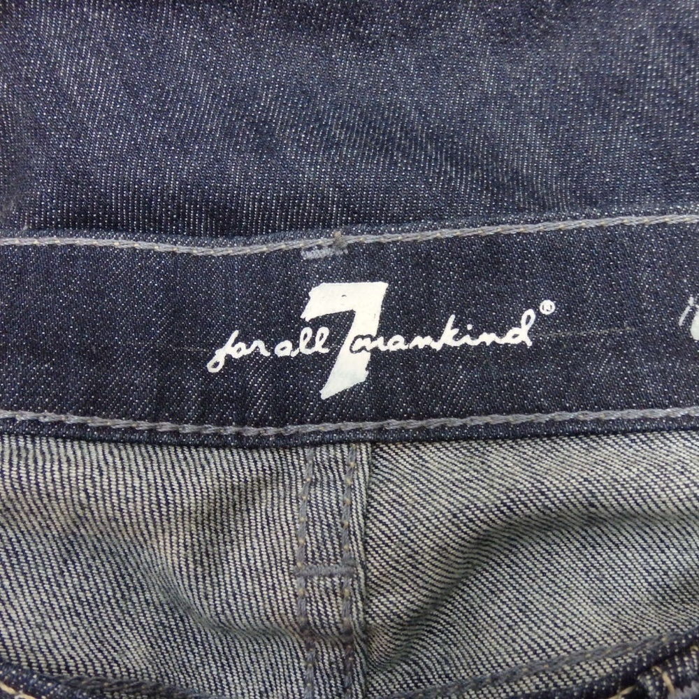 7 for All Mankind Roxanne Skinny Denim Jeans Dark Size 26 - Picture 6 of 8